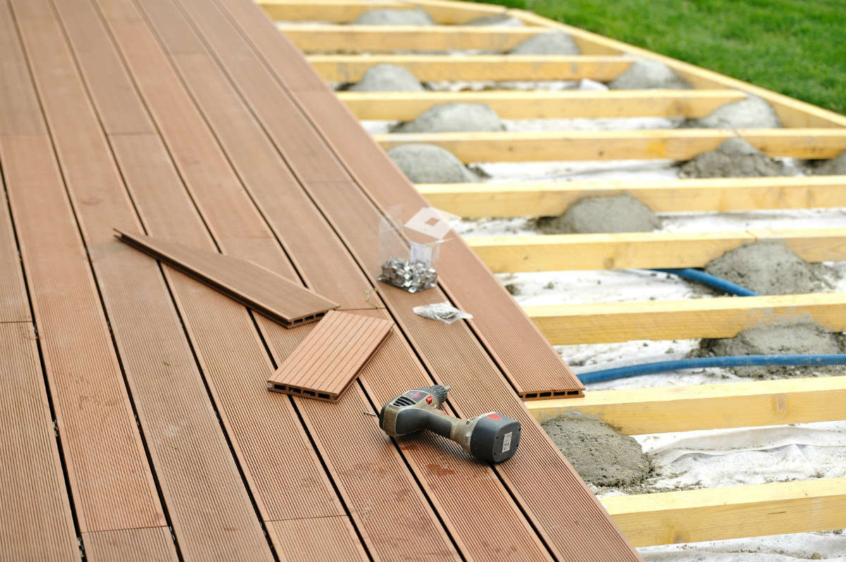 Le top de la terrasse en bois