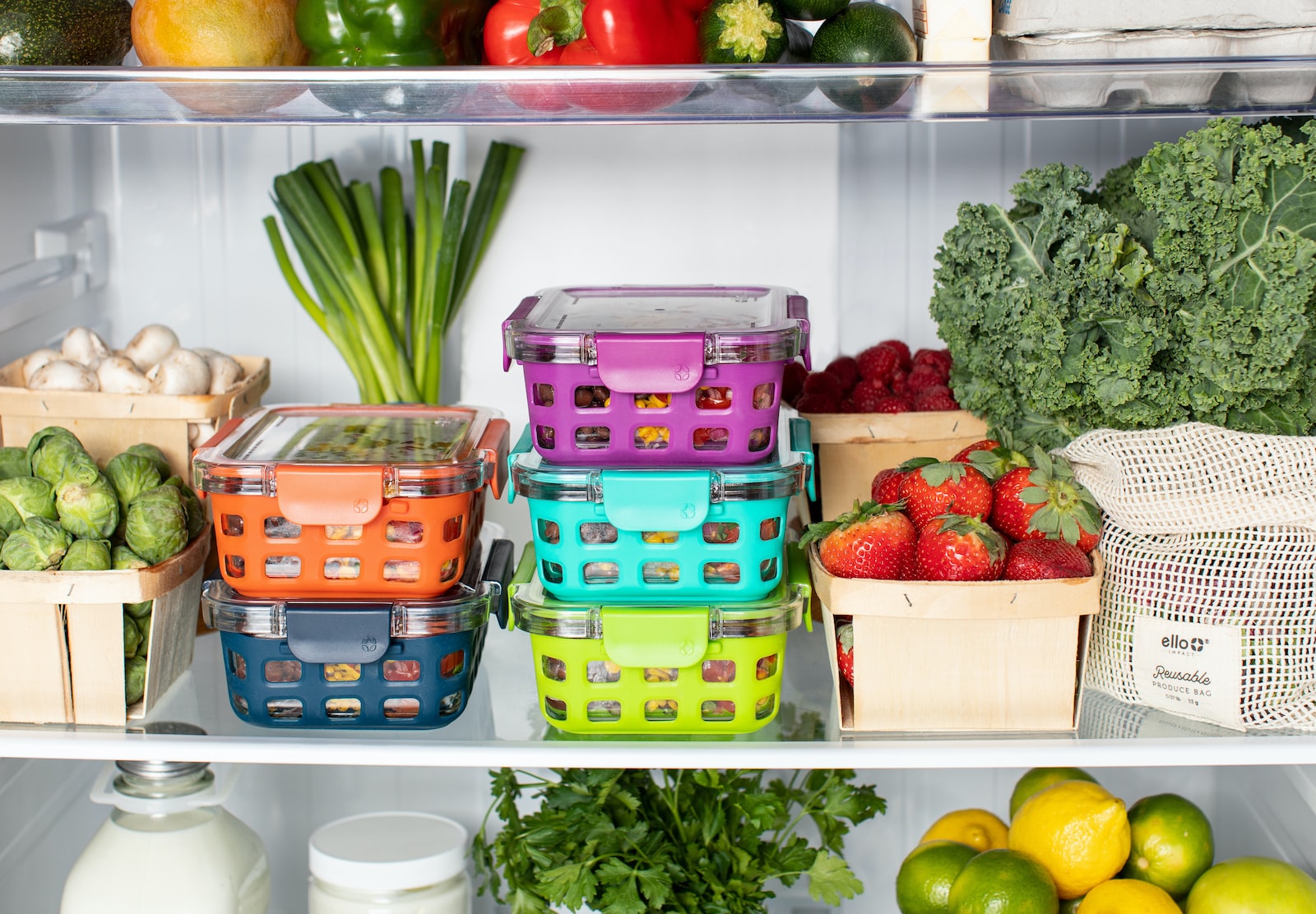 Légumes dans une chambre froide