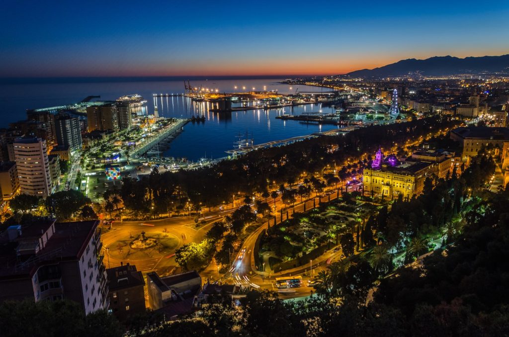 Malaga la nuit